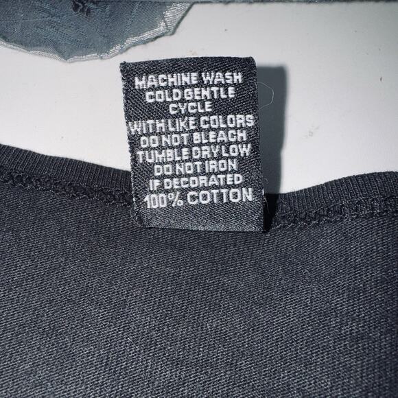 NWOT Sabaku Artwear Womens 1X Black 3/4 Sleeve FLOWER Shirt Huipil Southwest Art - Picture 8 of 10